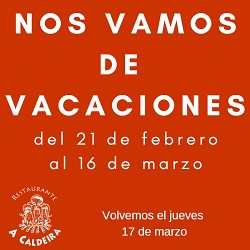 aviso de cierre por vacaciones